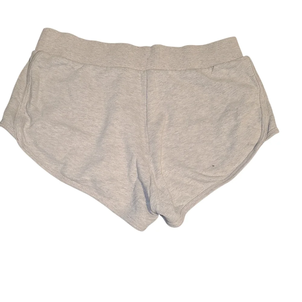 VICTORIA'S SECRET High-Waist Cotton Blend Lounge Shorts - Light Gray SIZE SMALL - Picture 2 of 4